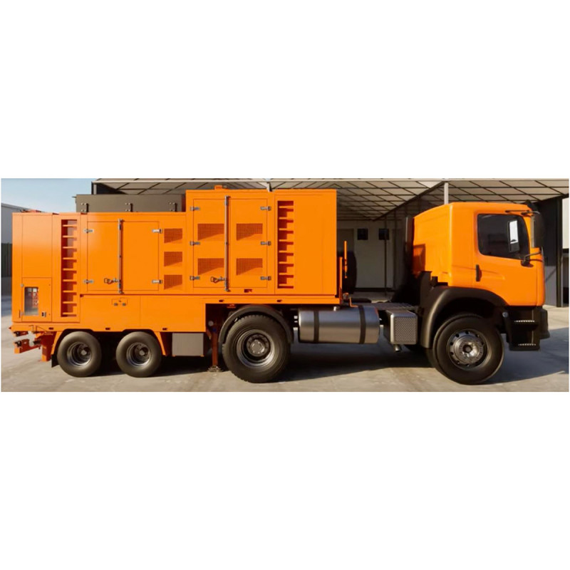 Дизельная электростанция 1250 кВт в контейнере на полуприцепе с тягачом